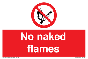 No naked flames